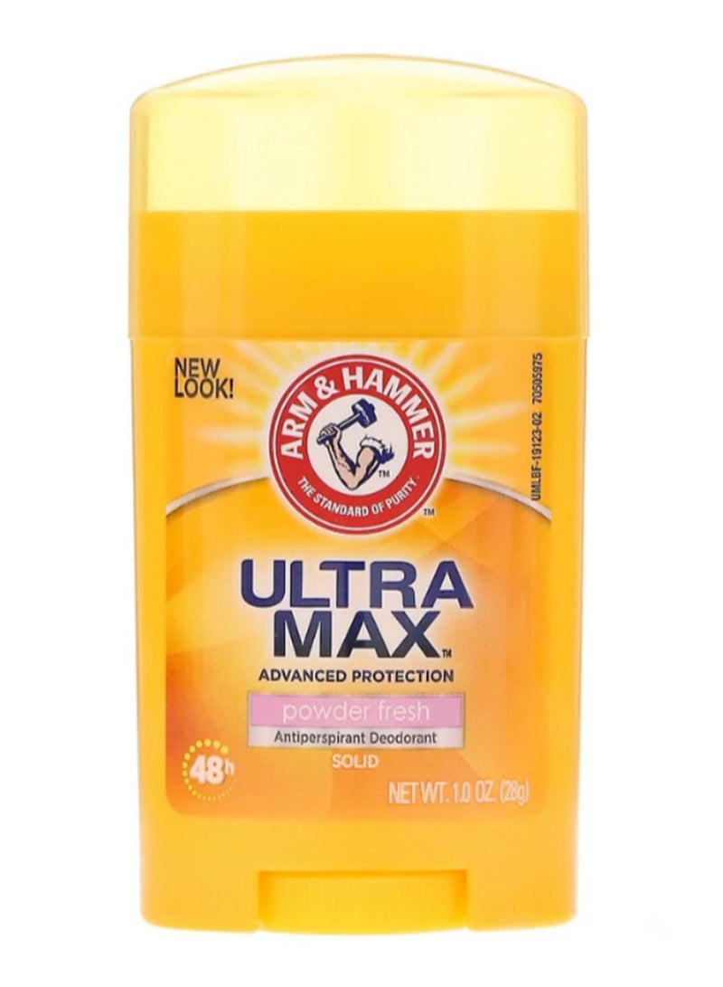 Arm & Hammer Ultramax Solid Powder Fresh Antiperspirant Deodorant 28grams - Image 1