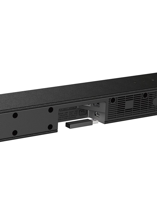 2.1ch Ultra-Slim Home Theatre Soundbar System With Wireless Subwoofer HT-CT290 Black