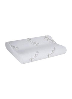 Contour Memory Foam Bamboo Pillow White King