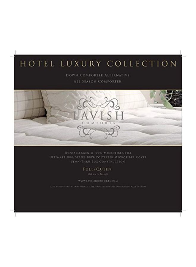 Lavish Comforts Hypoallergenic Alternative Comforter White - Image 2