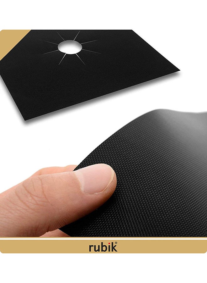 Rubik 8-Piece Gas Stove Burner Cover Black 25 x 25centimeter - Image 3