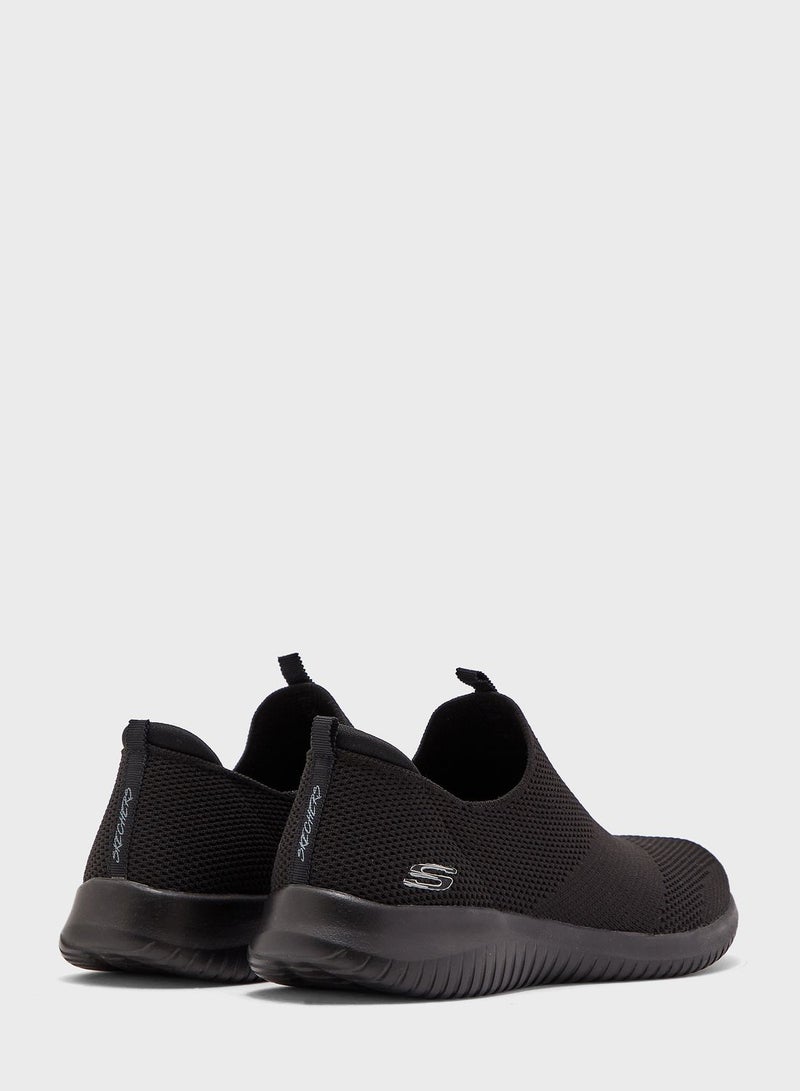 SKECHERS - Ultra Flex-First Take Trainer Shoes Black - Image 1