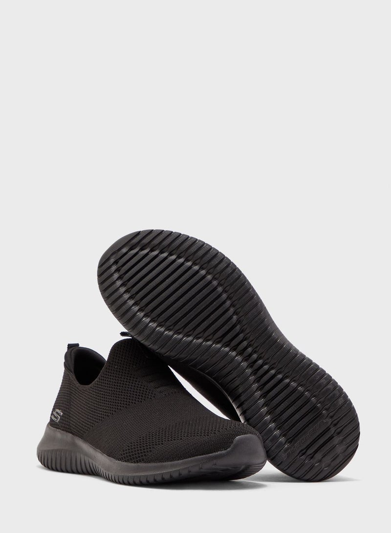 SKECHERS - Ultra Flex-First Take Trainer Shoes Black - Image 1