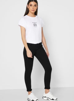 Lee Cooper Dark Wash Skinny Jeans Black  - Image 1