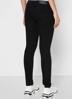 Lee Cooper Dark Wash Skinny Jeans Black  - Image 2
