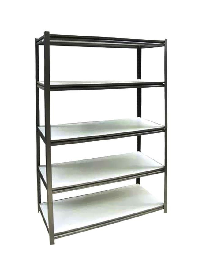 رف تخزين مكون من 5 مستويات فضي 100x50x192سم