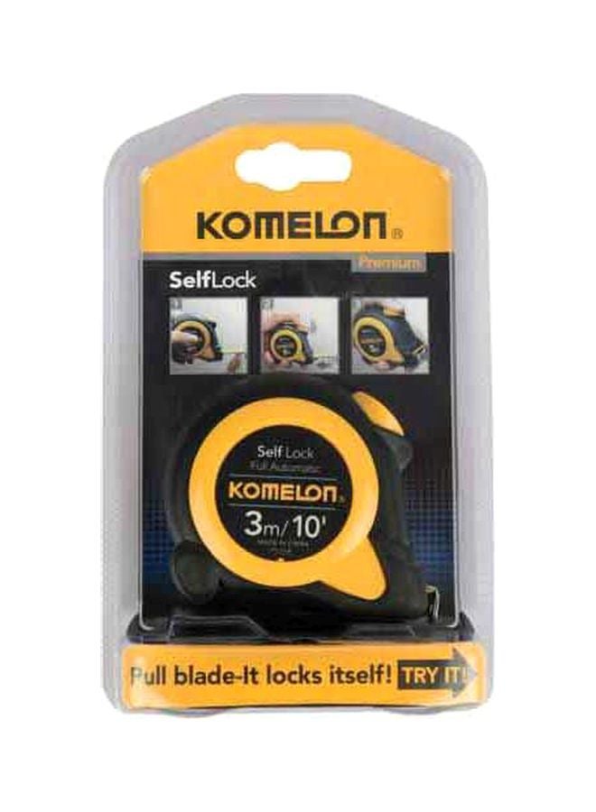 KOMELON Selflock Magnetic Measuring Tape Black 3meter