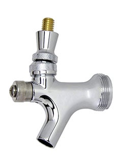 Chrome Beverage Faucet Silver 6x4x1inch