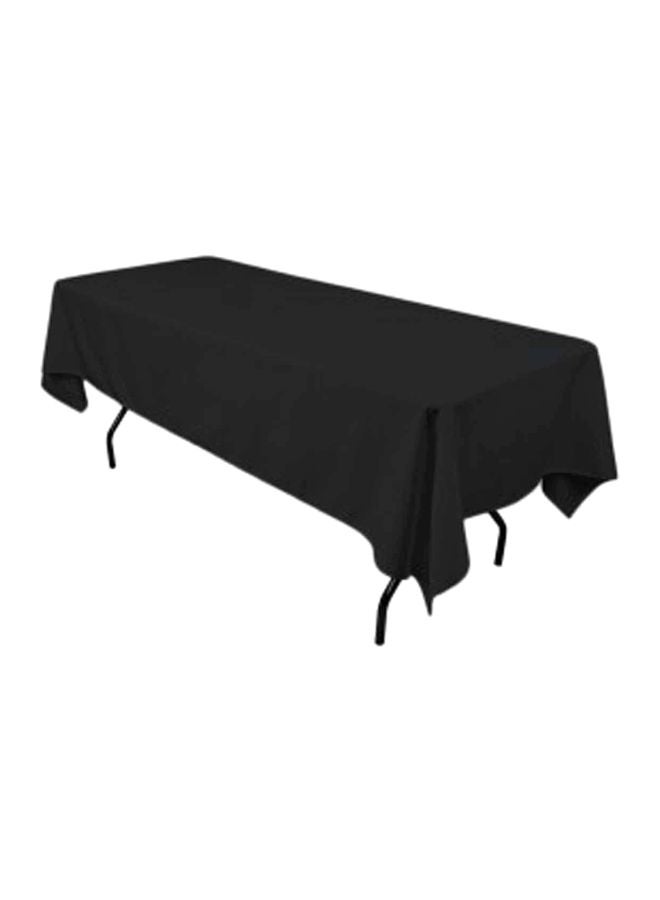Rectangular Polyester Tablecloth Black 60x120inch