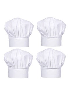 Pack Of 4 Chef Hat White One Size - v1585914932/N36464991A_1