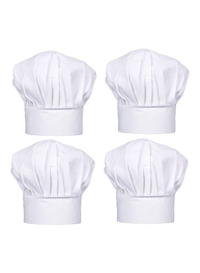 Generic Pack Of 4 Chef Hat White One Size  - Image 1