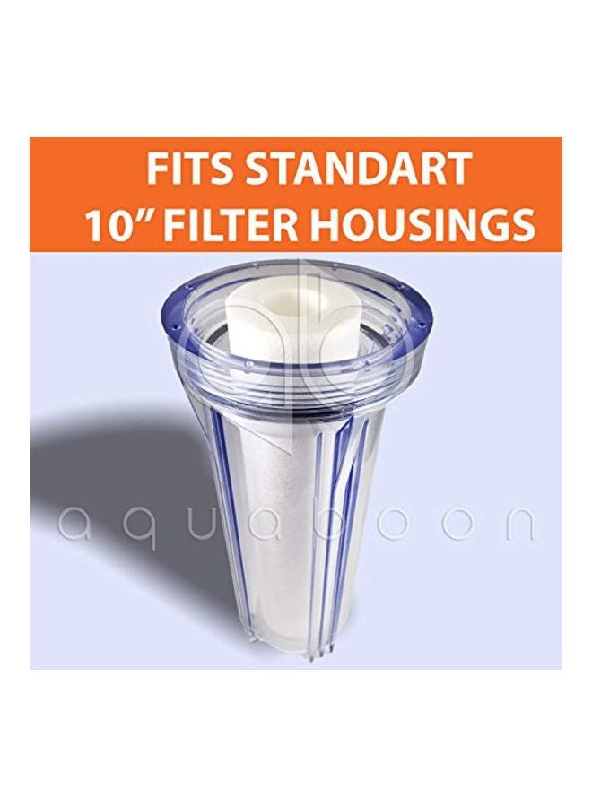 Aquaboon 6-Piece Replacement Sediment Water Filter Cartridge White 10x2.5inch  - Image 3