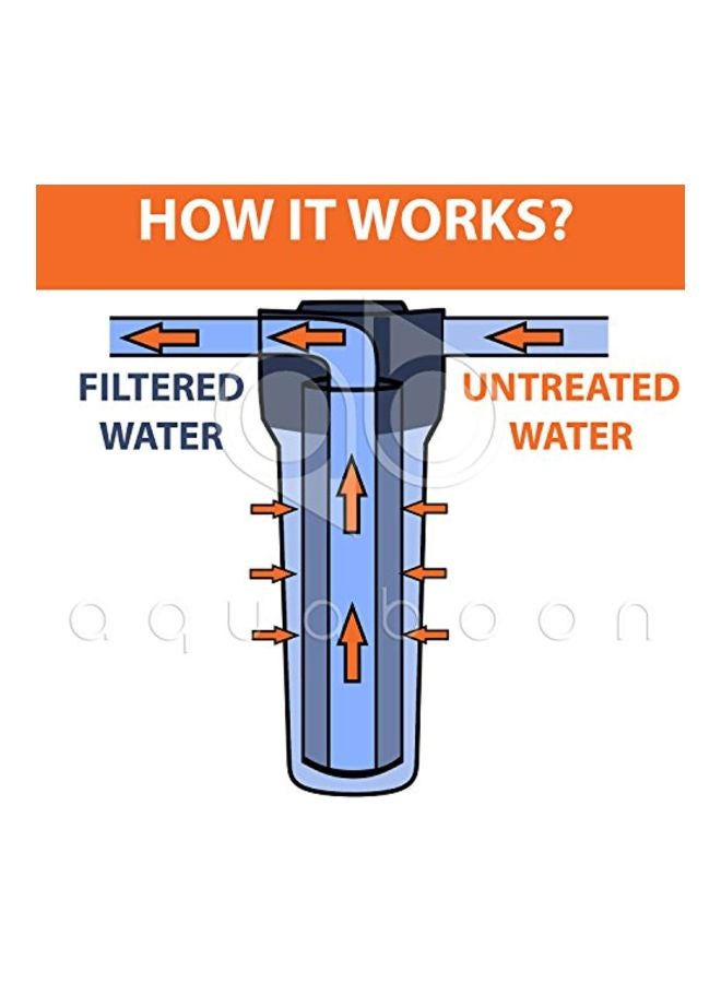 Aquaboon 6-Piece Replacement Sediment Water Filter Cartridge White 10x2.5inch  - Image 4