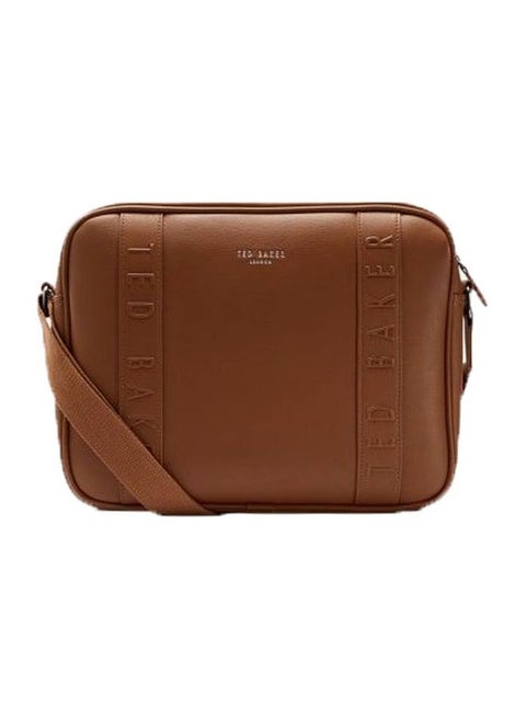 Tabla Debossed Despatch Shoulder Bag Tan