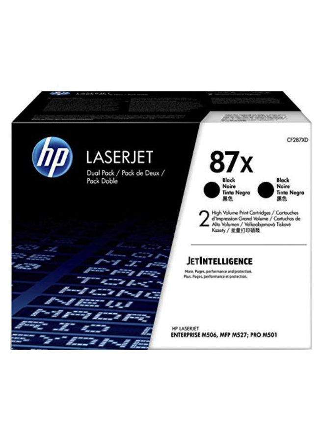 HP Pack Of 2 87X Cartridge Toner Black