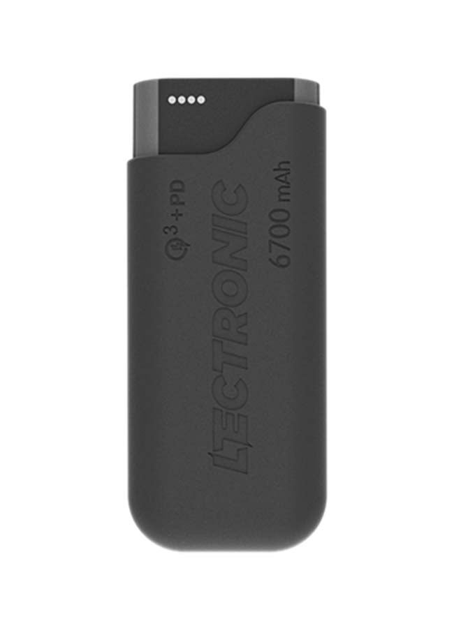 ليكترونيك باور بنك أنيق 6700.0 mAh أسود - Image 1