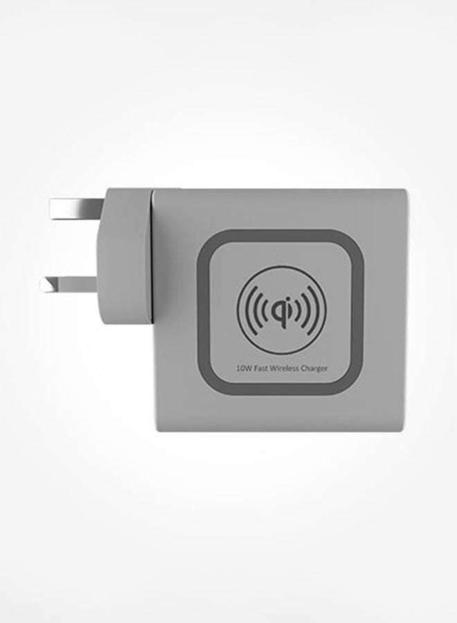 LeCtronic 9700.0 mAh Apex+ 3 In 1 Wall Charger With Wireless Power Bank Grey  - Image 3