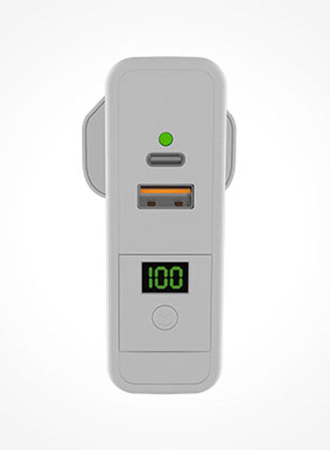 LeCtronic 9700.0 mAh Apex+ 3 In 1 Wall Charger With Wireless Power Bank Grey  - Image 2