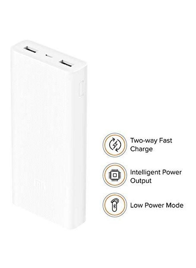 Xiaomi 20000.0 mAh Mi Power Bank White  - Image 3