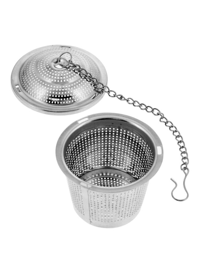 2-Piece Stainless Steel Tea Infusers Silver 2x2x1.3inch  - Image 4