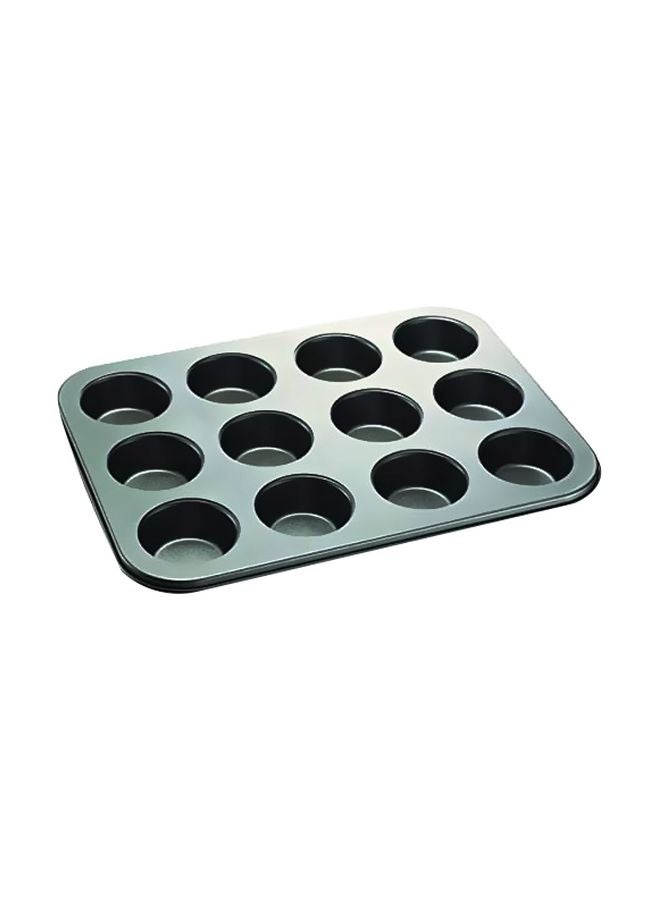 12-Cup Non-Stick Muffin Tray Grey 35cm - v1585928923/N36336511A_1