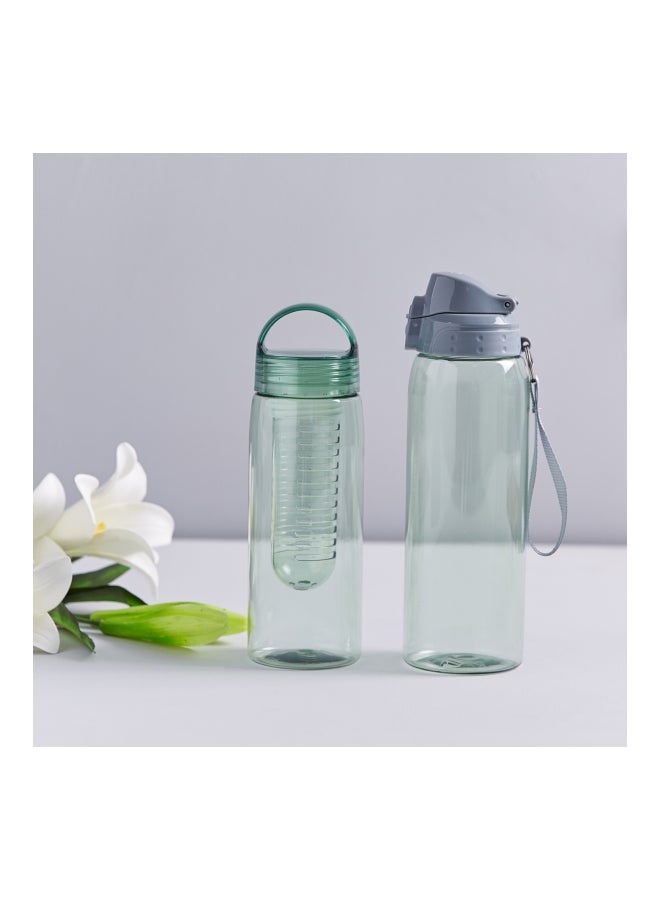 Atlas Bottle With Sipper Lid Grey