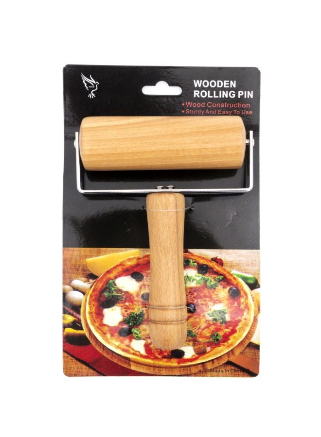 شوبك خشبي بني/فضي 23x15x4سم - Image 3