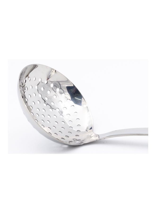 Stainless Steel Skimmer Spoon Silver/Brown 34x9.5x2cm  - Image 2