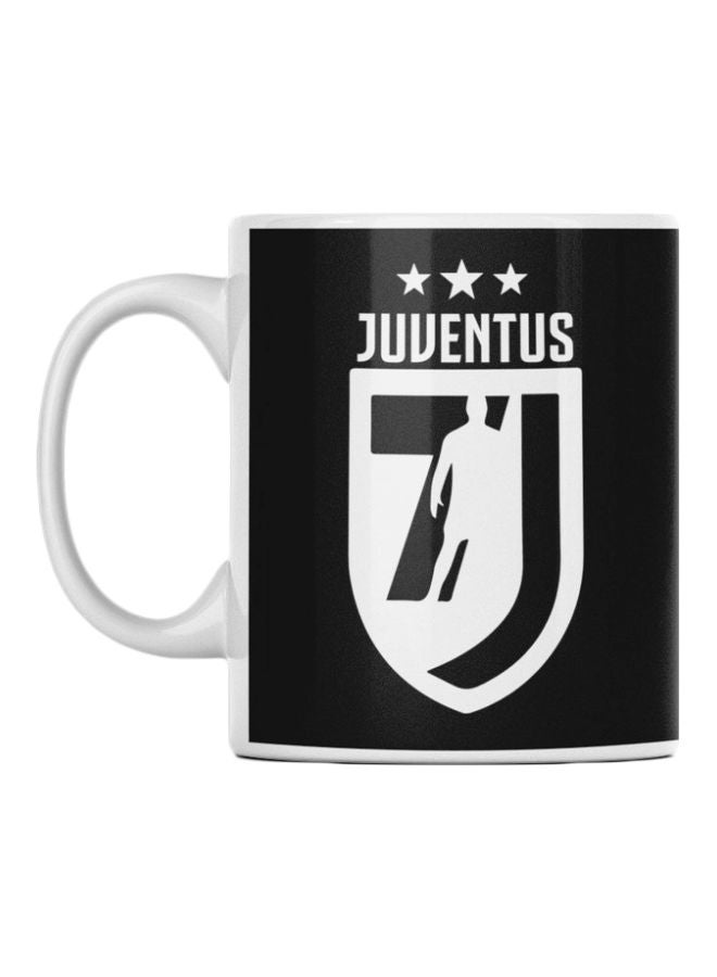 Juventus Printed Ceramic Mug Black/White 350ml