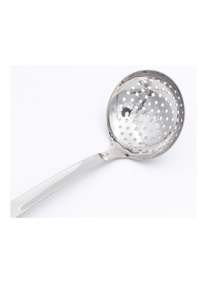 Stainless Steel Skimmer Spoon Silver/Brown 34x9.5x2cm  - Image 3