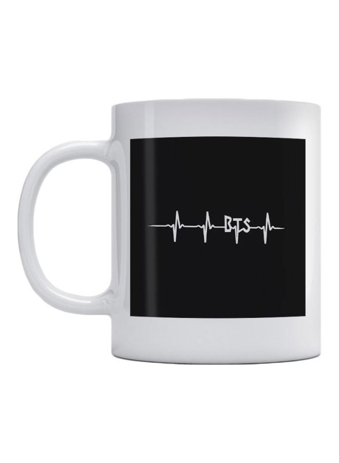 Atiq BTS Squad With A Pulse Printed Ceramic Mug Black/White 