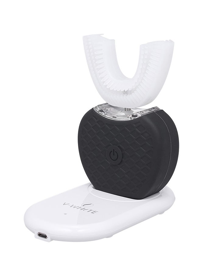 V-White Automatic Electric U-Shape Toothbrush White/Black One Size - Image 1