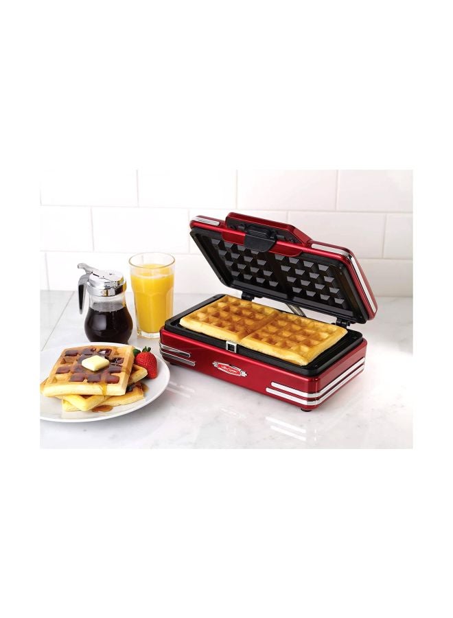 Nostalgia Waffle Maker 750W 750 W RWM200RECTRED Red/White/Black  - Image 2