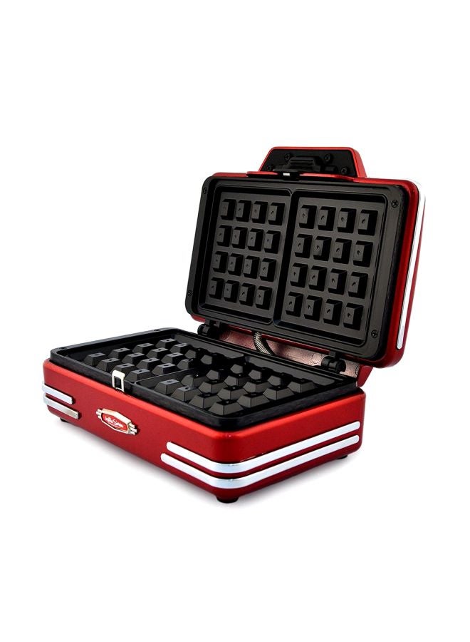 Nostalgia Waffle Maker 750W 750 W RWM200RECTRED Red/White/Black  - Image 5
