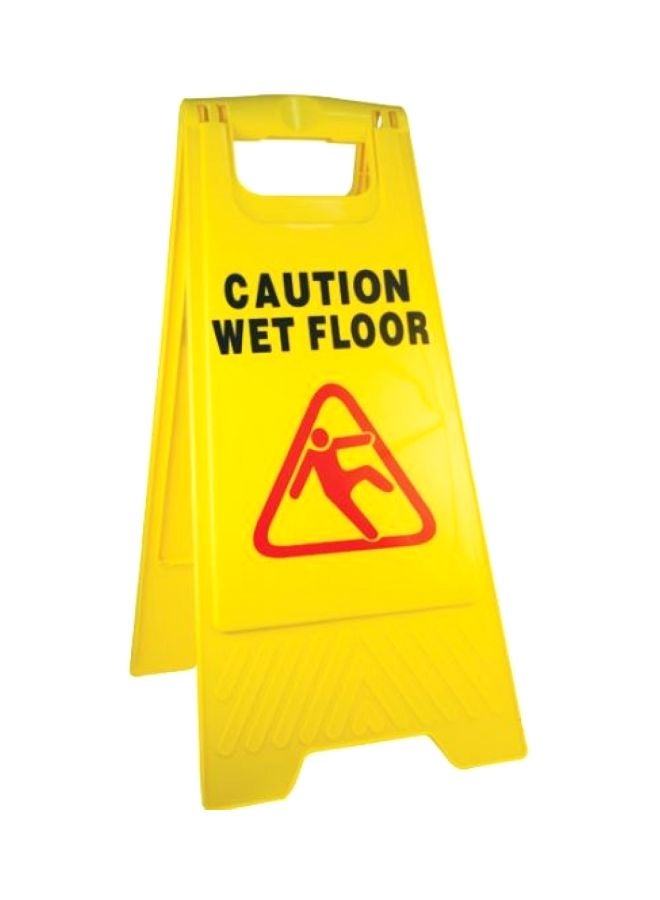 Caution Wet Floor Sign Yellow/Black/Red 