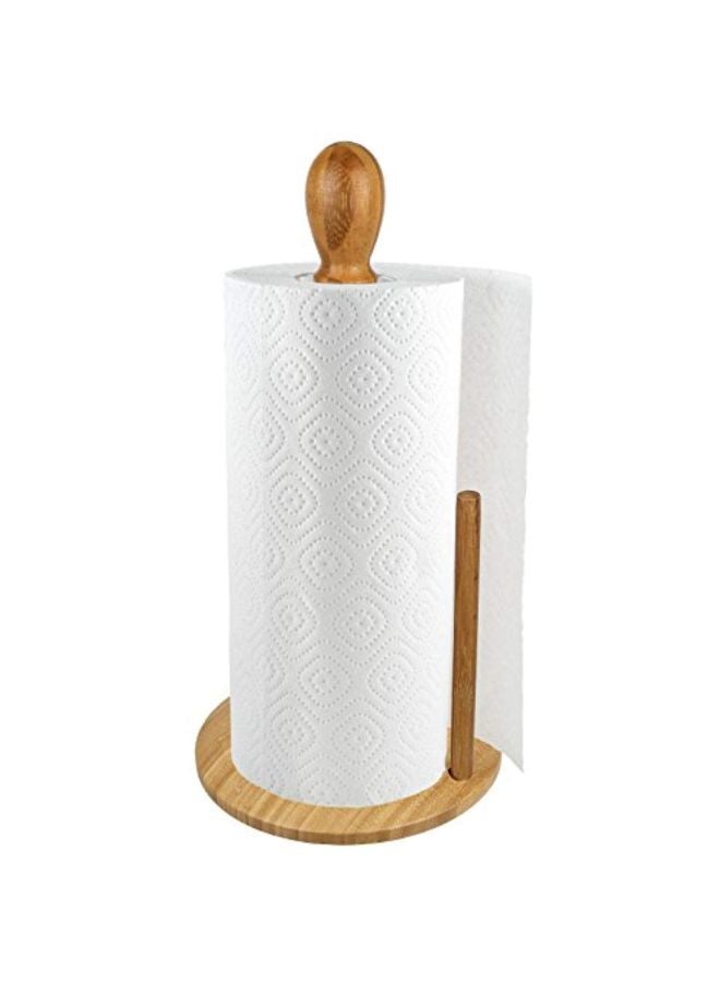 Greenco Counter Top Bamboo Tissue Paper Holder Beige 0.3x6.2x4.5inch  - Image 1
