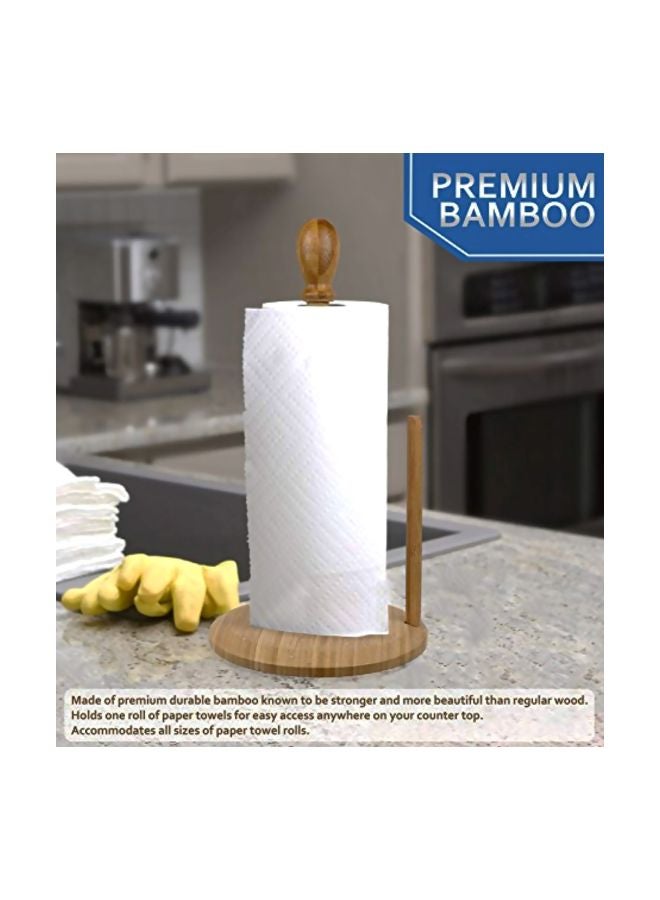 Greenco Counter Top Bamboo Tissue Paper Holder Beige 0.3x6.2x4.5inch  - Image 2