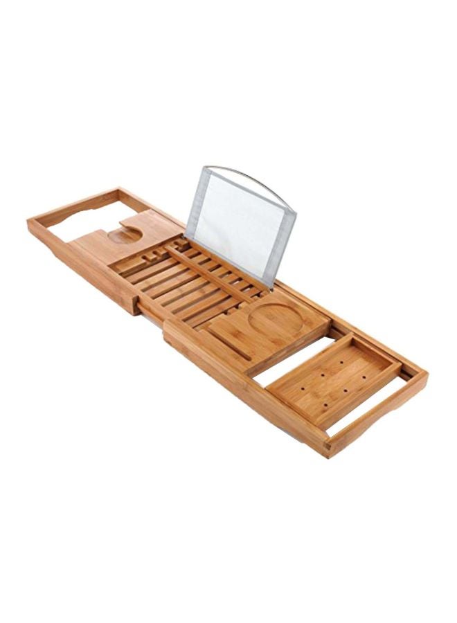 Utoplike - Adjustable Bathtub Caddy Tray Beige 258.6x108x21inch - Image 1
