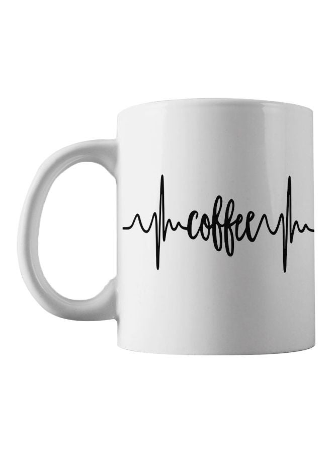 Atiq Coffee Pulse Printed Mug White/Black 