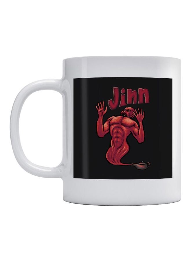 Atiq Jinn Printed Mug White/Black/Red