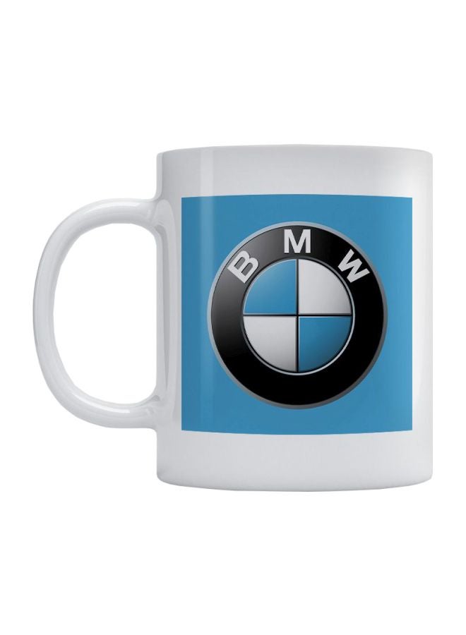 أتيك مج بطبعة شعار بي إم دبليو أبيض/أزرق/أسود/أصفر 350ملليلتر