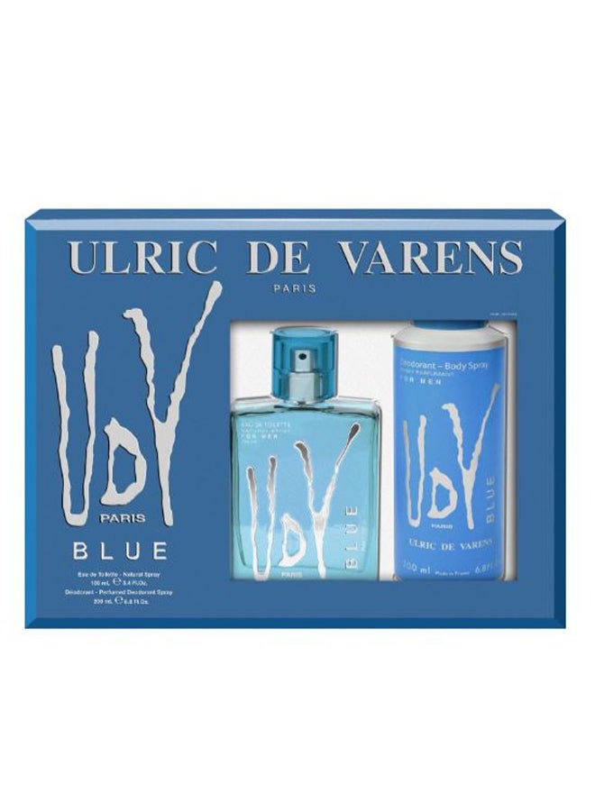 أولريك دي فارينز طقم هدايا باريس بلو من قطعتين 100+200ملليلتر