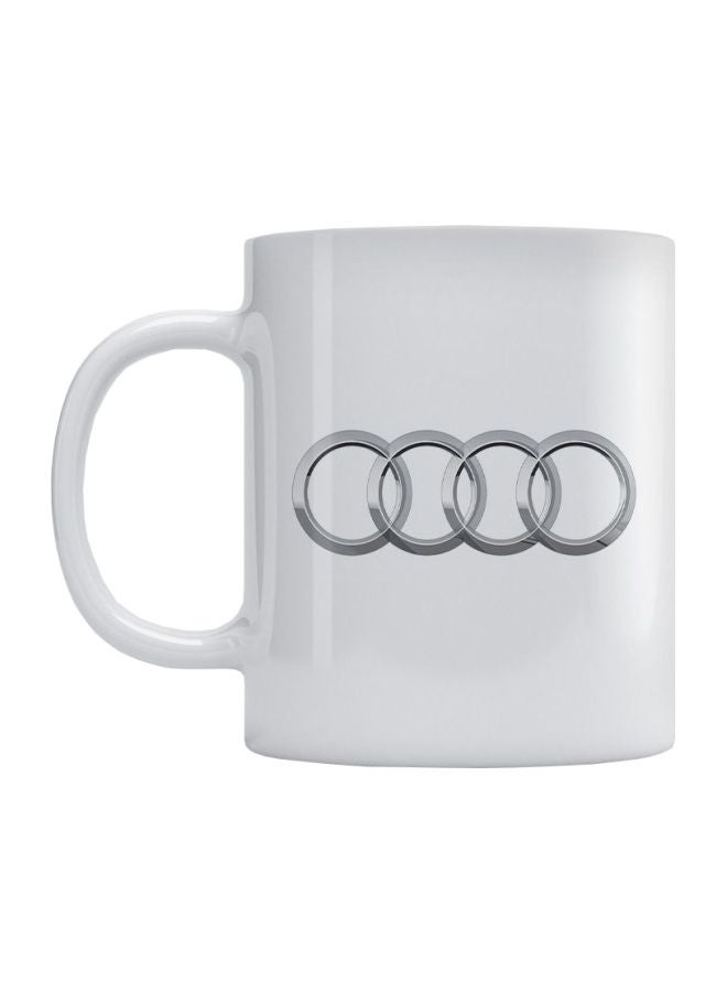 Audi Printed Mug White/Silver