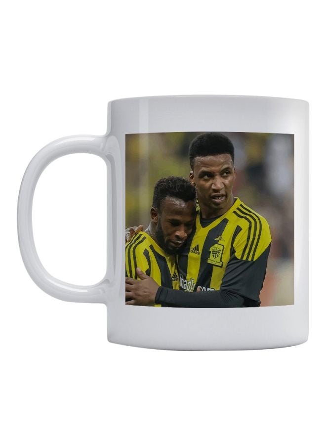Atiq Mohammed Noor And Fahad Al-Muwallad Printed Mug Yellow/Black/White