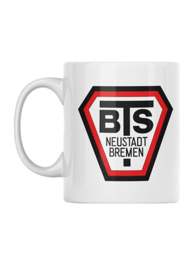 Atiq BTS Word Printed Mug White/Black/Red 