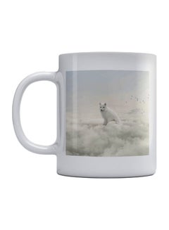 Atiq Fox Printed Mug White/Black 