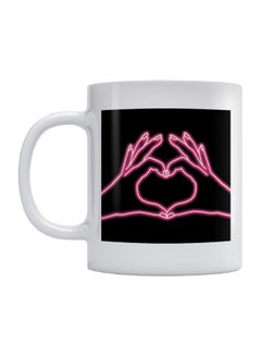 Atiq Love Printed Mug White/Black/Pink 