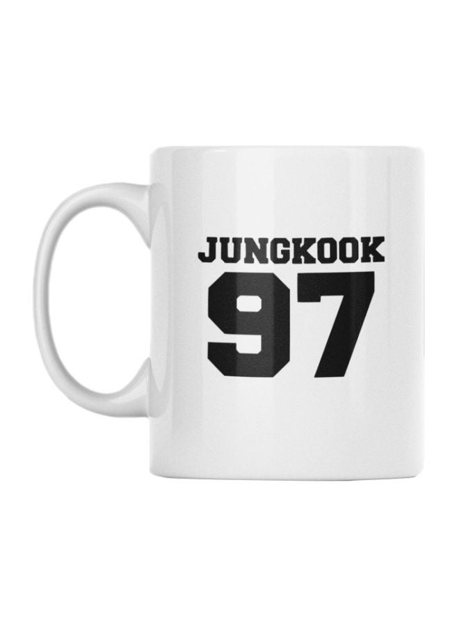 Atiq BTS Printed Mug White/Black 350ml 