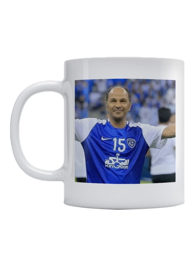 Yousuf Al-Thunayan Printed Mug White/Blue/Black 350ml