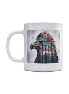 Atiq Eagle Printed Mug White/Grey/Pink 